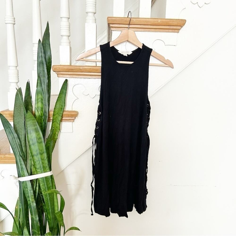 Soft & Sexy by American Eagle Outfitters Black Sleeveless Side Tie Dress Size XS